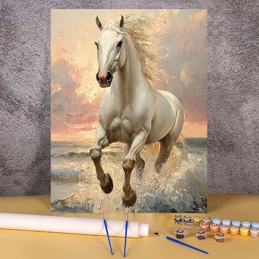 Diy White Horse Oil… - image