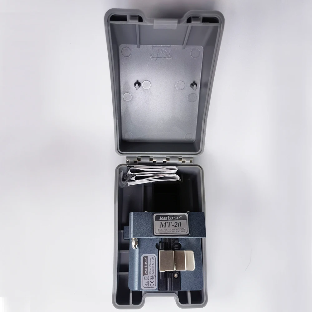 Fiber Optic Cable Cutter Knife MT-20 Fiber Cleaver High Precision Fiber Cutting Machine FTTH Fiber Cutting Tool Metal Machine