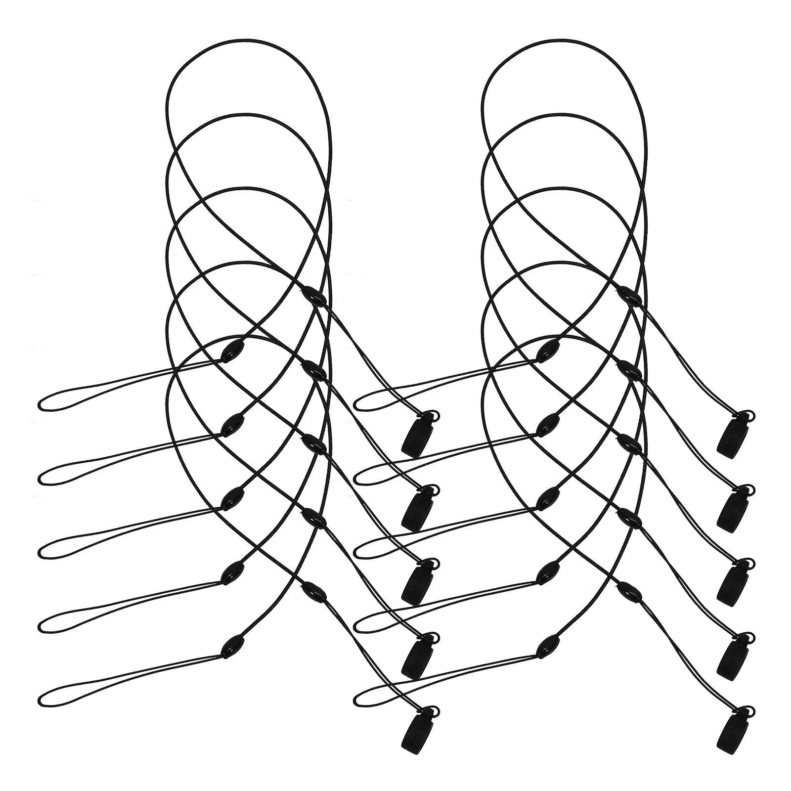 10 pezzi cordino per penna firma corda elastica anti-smarrimento cavo retrattile per penne portapenne regolabile cinturino di sicurezza estensibile