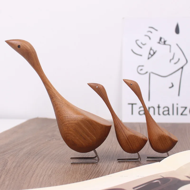 Imagem -03 - Swan Home Carving Artesanato para Quarto Tabletop Decoração