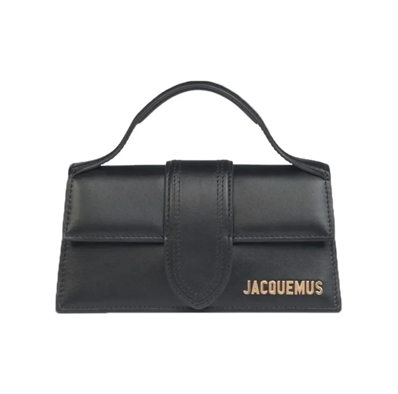 Jacquemus Luxury Yellow Women Top Handle Purse Half Round Design Brand Leather Underarm Flap Shoulder Bag Fashion