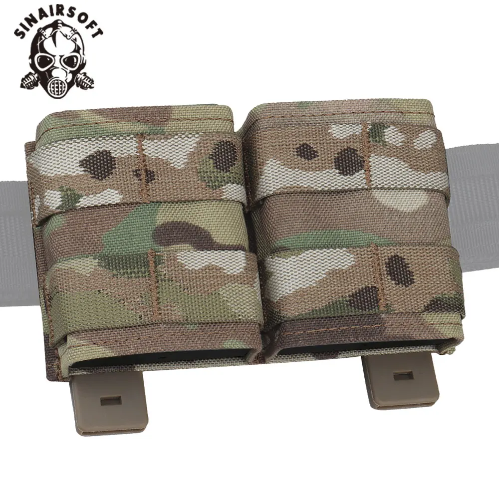

SINAIRSOFT Tactical FAST 5.56 Double Mag Pouches Short AR15 M4 Rifle Pistol Magazine Holder Bag MOLLE Malice Clip Hunting Gear