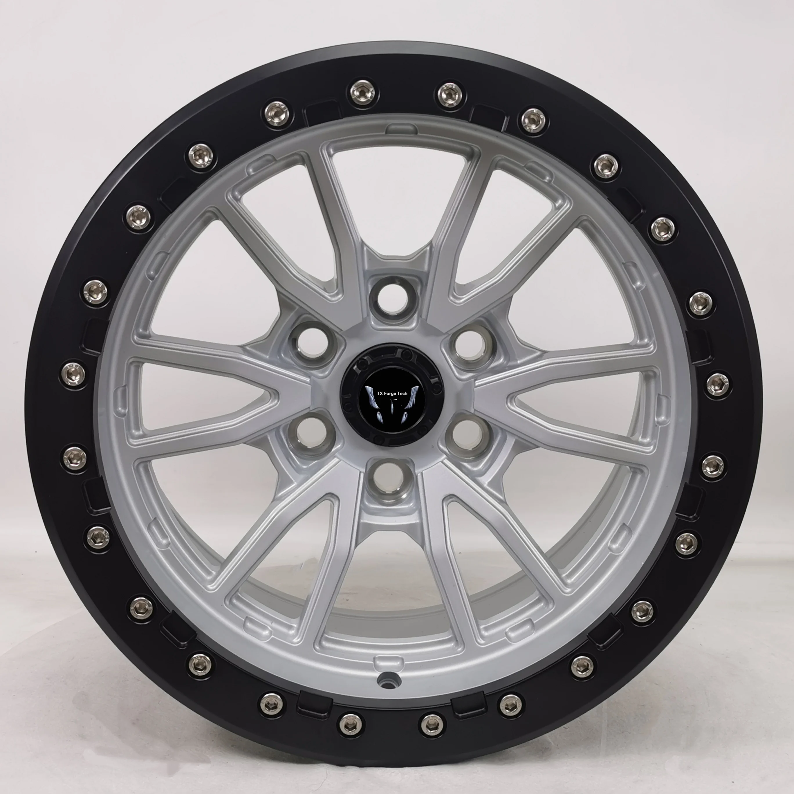 

CARWholesale Custom New 4X4 Beadlock Wheel Off-Road 15-24 Inch Offset 25to -45mm 5/6/8holes Rim Alloy Forged Wheels