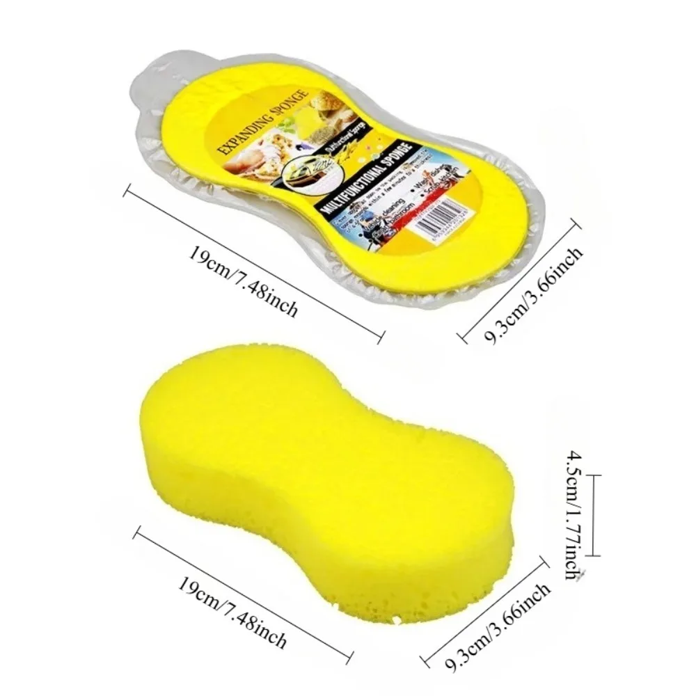 Car Wash Sponge 8-Shape Compressed Honeycomb Coral Sponge Pad for Auto Beauty Cleaning Waxing Polishing Sponge