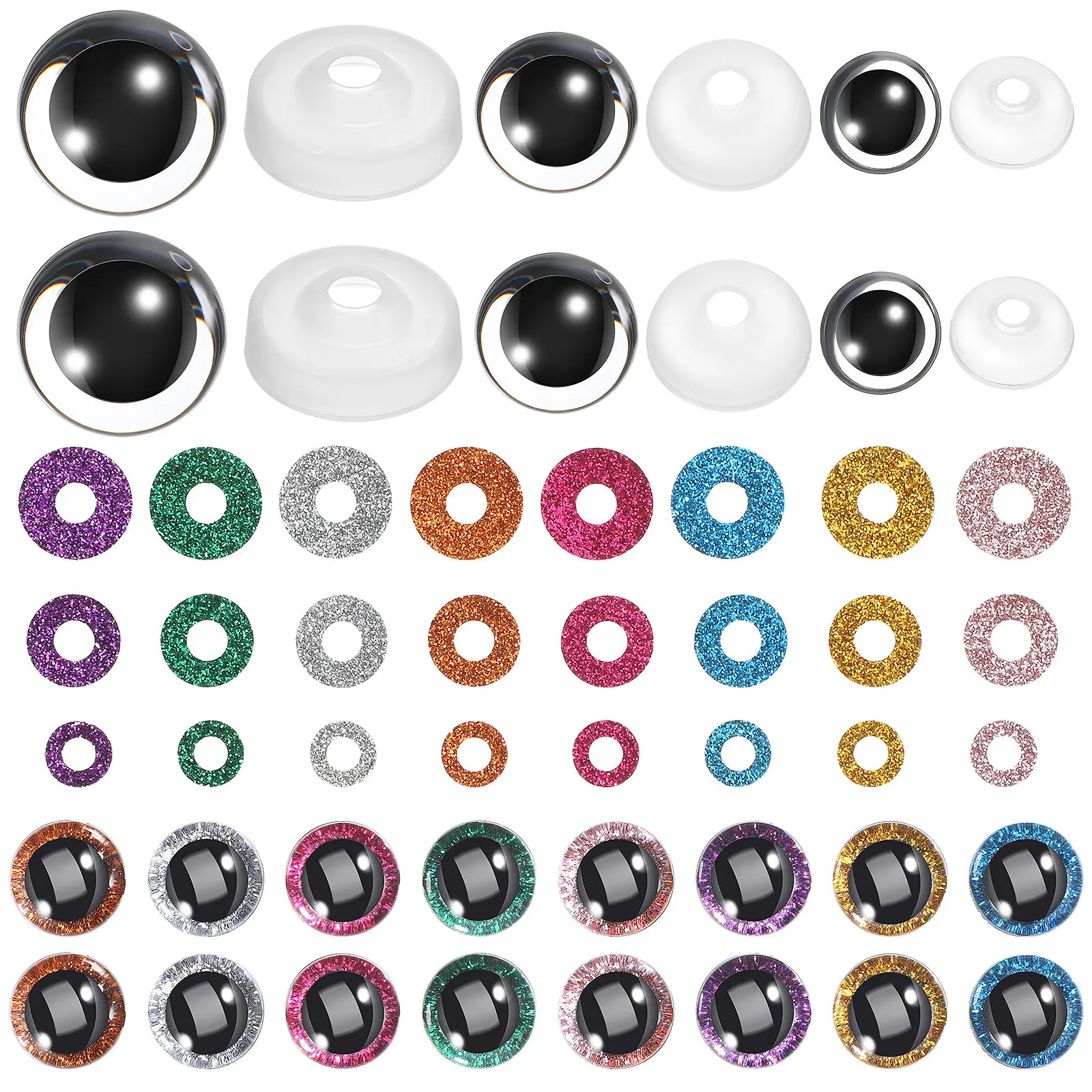 60-set-eyes-glitter-plastic-safety-eyes-kit-for-stuffed-animal-crafts-diy-creations-craft-eyeballs-soft-accessories-puppet-parts
