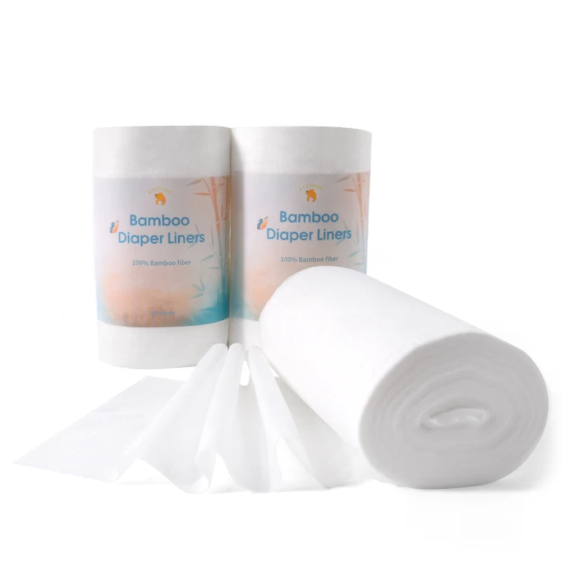 1 Roll of Biodegradable Flushable Viscose Cloth diaper Nappy Inserts Liners 100 sheets per Roll 19*28cm