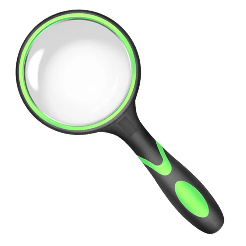 10X Magnifying Glass For Kids Seniors Handheld Reading Magnifier 50mm Magnifying Lens For Reading Science Nature Exploration