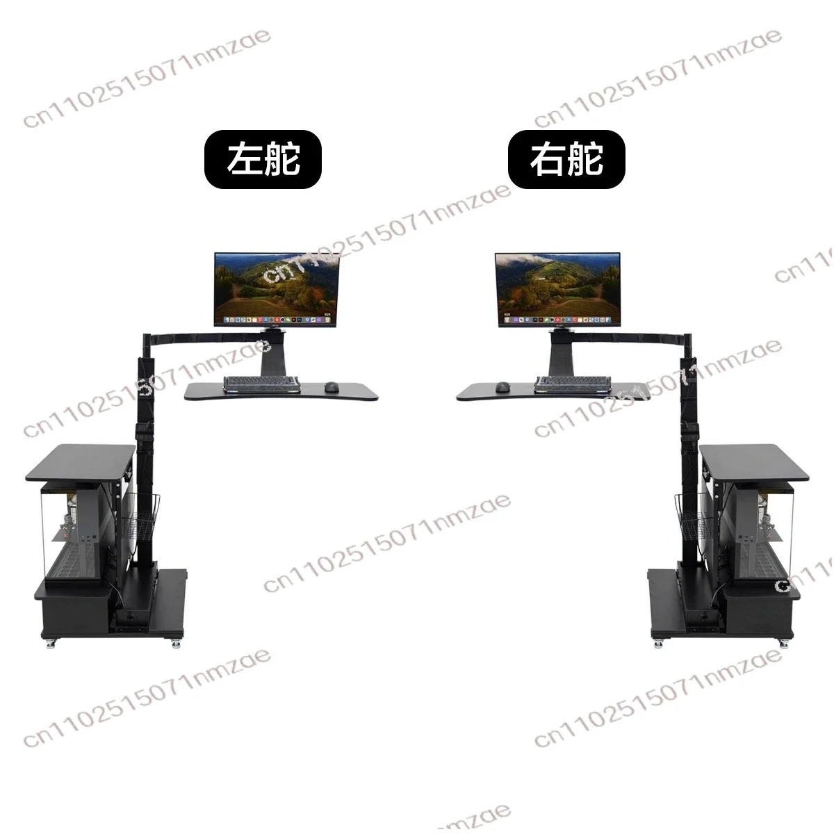 Premium Computer Table and Chair Set Electric Lift Table, Monitor Stand