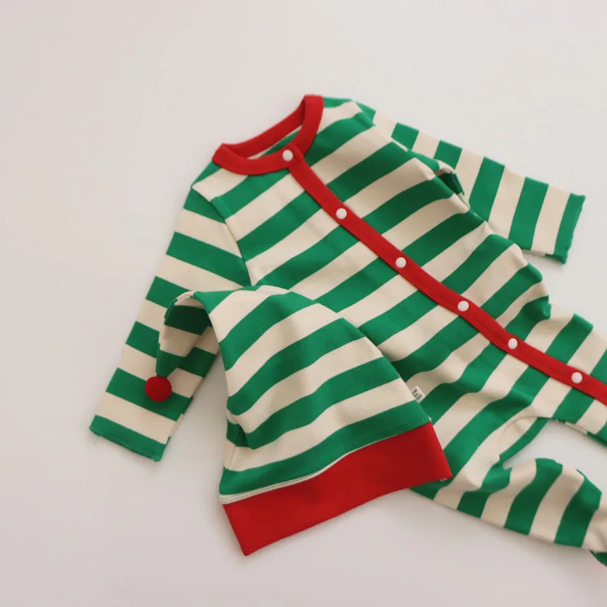 Christmas Series Ha Yi Baby Outing Christmas Dress Set 25 Autumn/Winter New Baby Jumpsuit Ins Style