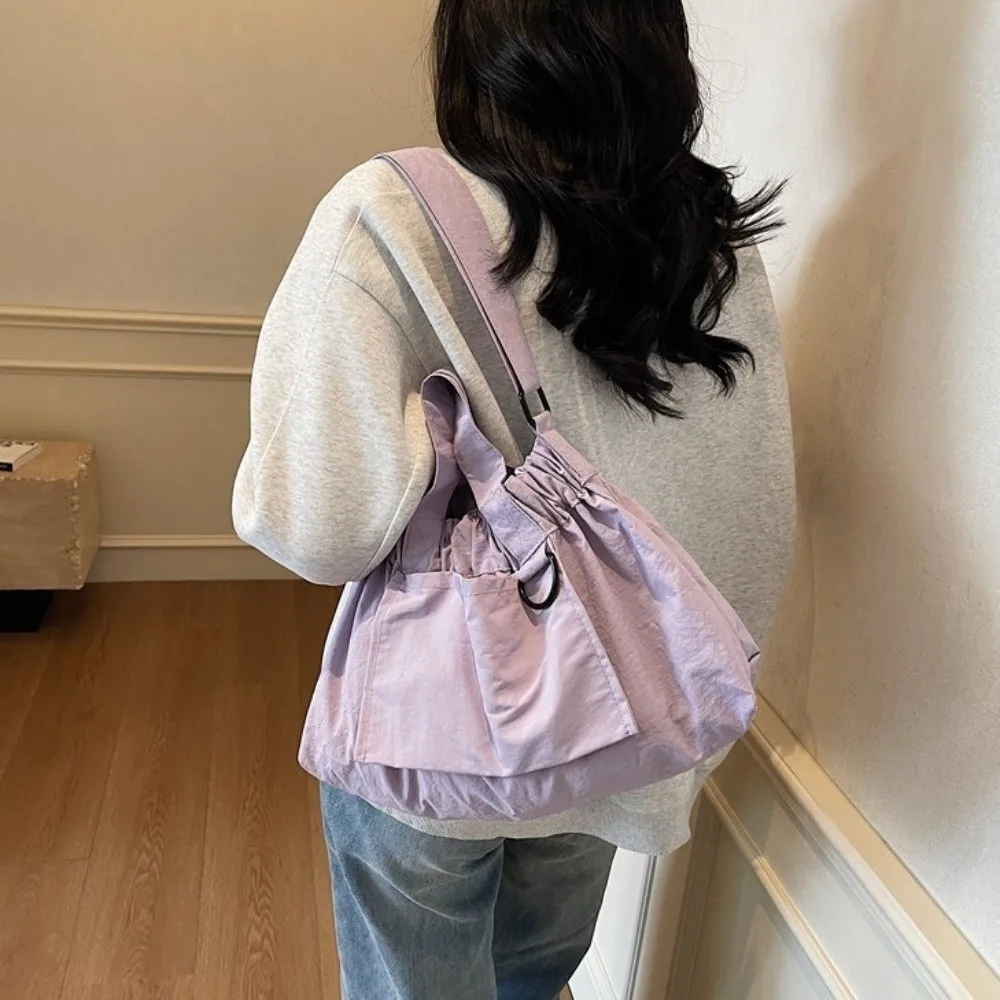 

Harajuku Nylon Cloth Shoulder Bag Large Capacity Bundle Pocket Women Messenger Bag Tote Bags Ins Version Nylon Crossbody Bag