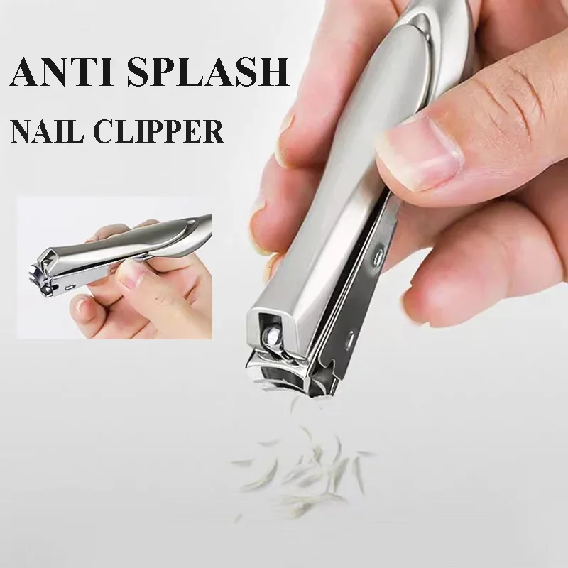 Nail Clippers Stainless Steel Sharpest Nail Cutter Duty Curved Edge for Adult Men Women Home Use Toenail Clipper for Thick Nails