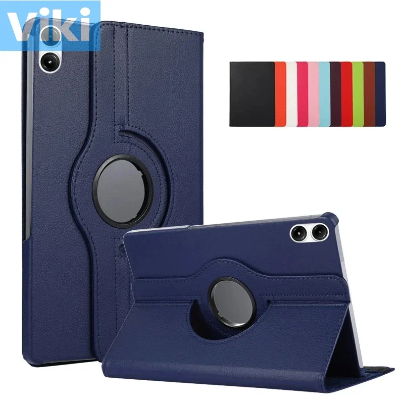 For Redmi Pad Pro 12.1 2024 Case 360 Degree Rotating Stand Cover Coque For Xiaomi Poco Pad 12.1 inch PU Leather Tablet Cases