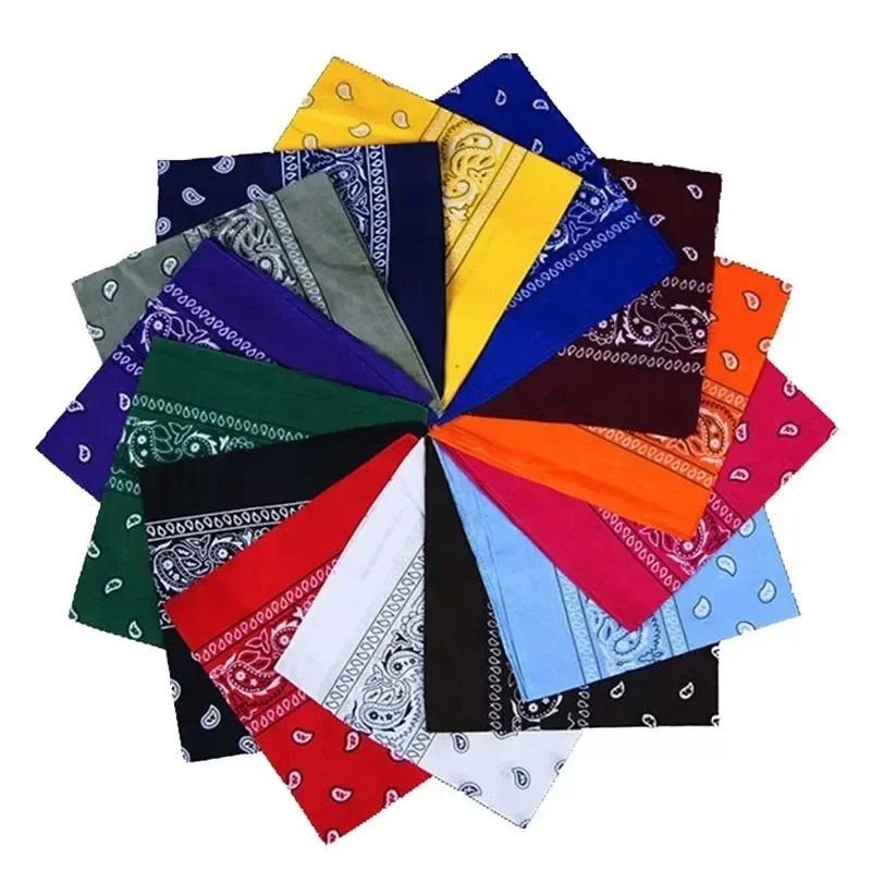 Bandanas Square Multi-Purpose Scarfs for Men Women Silk Like Scarf Neckerchief Protective Coverage Fashion Headscarf Dance Head