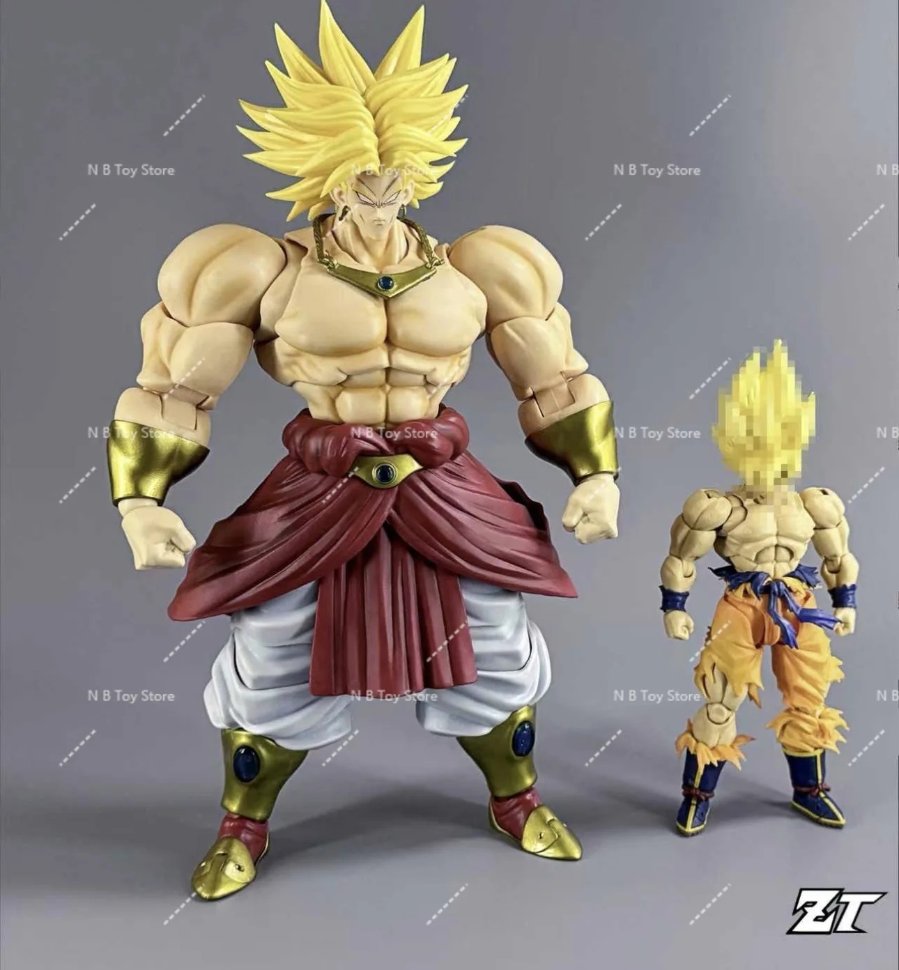 Novo produto, pré-encomenda ZT Studio Ancient Warrior Broly Dragon Ball Z 1/12, boneco de ação de cabelo longo verde e amarelo