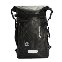30L PVC Swimming Waterproof Dry Bag Double Straps Rafting Sports Kayaking Canoeing Swimming Bag Travel Kit Backpack Storage Bag