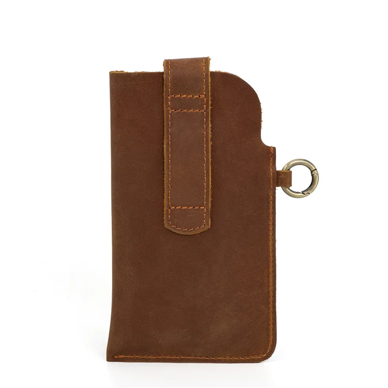 Fanny Waist Bag for Men Genuine Leather Retro Belt Purse Leg Hip Bag Military Tactical  Outdoor Pouch Cell Phone Pocket for Male
