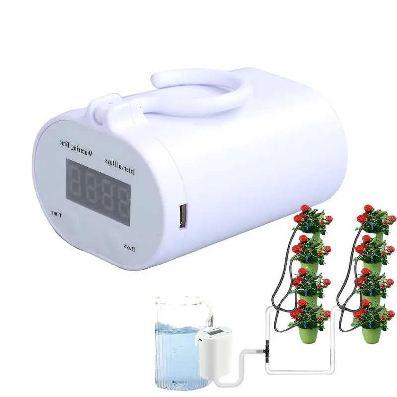 

Plant Waterer Automatic Plant Flower Watering Pump High Flow Auto Watering Pump Controller Flowers Plants Sprinkler Drip system