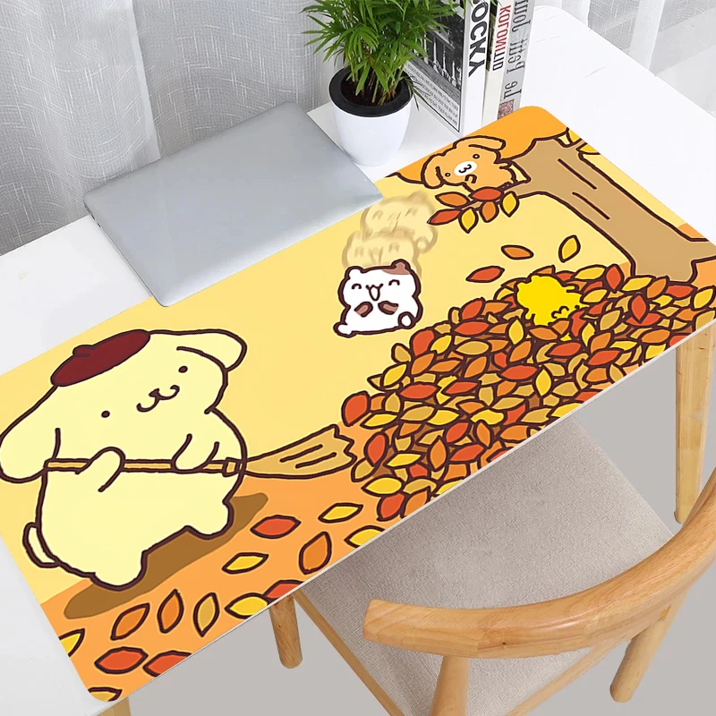 

Коврик для мыши с помпонами, аксессуары, большие игровые аксессуары Kawaii, коврик для клавиатуры компьютера, геймерский настольный коврик alfombrilla, коврик для мыши