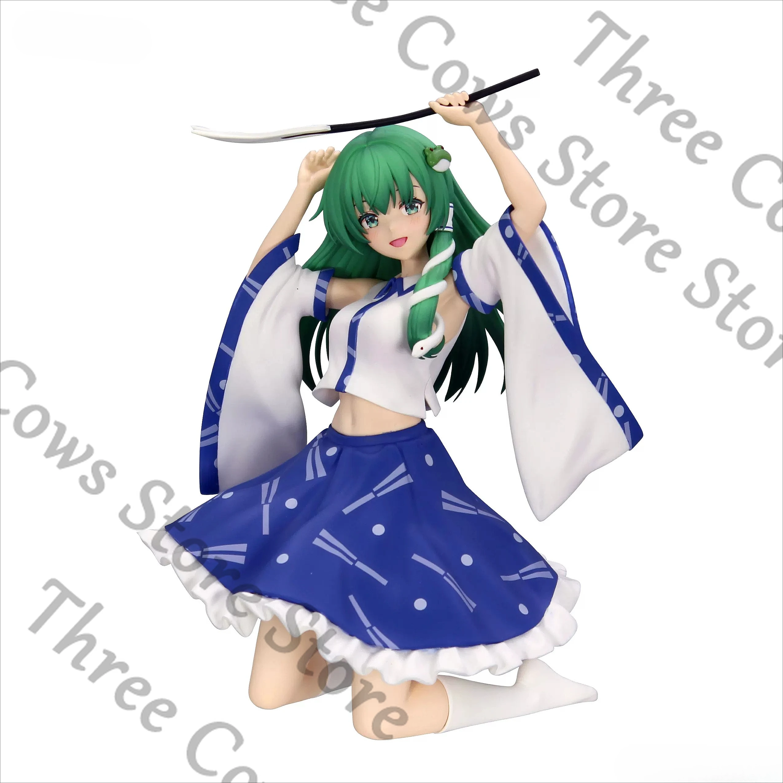 

Genuine Anime Touhou Project Kochiya Sanae Cosplay Cartoon Figures Model Garage Kits Girl Statue Models Kit Collection Fans Gift