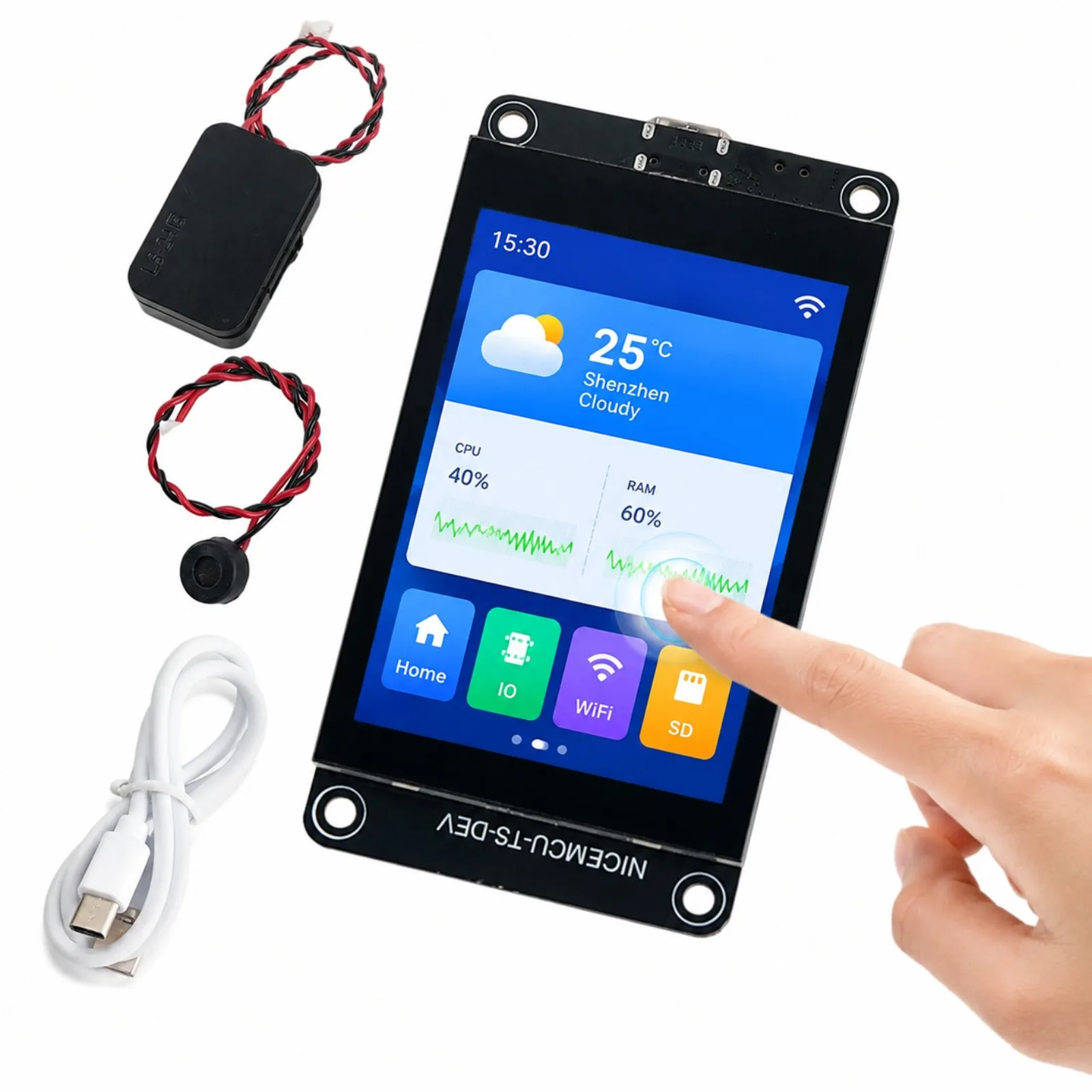 ESP32 ESP32 2.8 Inch IPS Capacitive Touch Screen Display Development Board WiFi UART LVGL with Speaker and Microphone for Smart Home - Aliexpress Deal