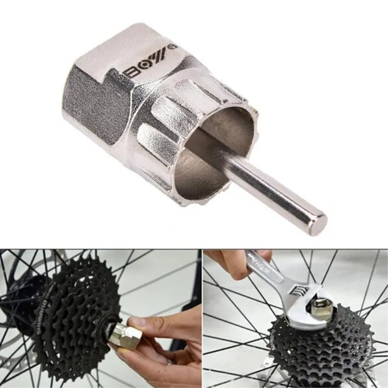 Cycling Repair Freewheel Tools Kit for Shimano Cassette Center Lock Disc Brakes Installer/Remover Tool for 1/2