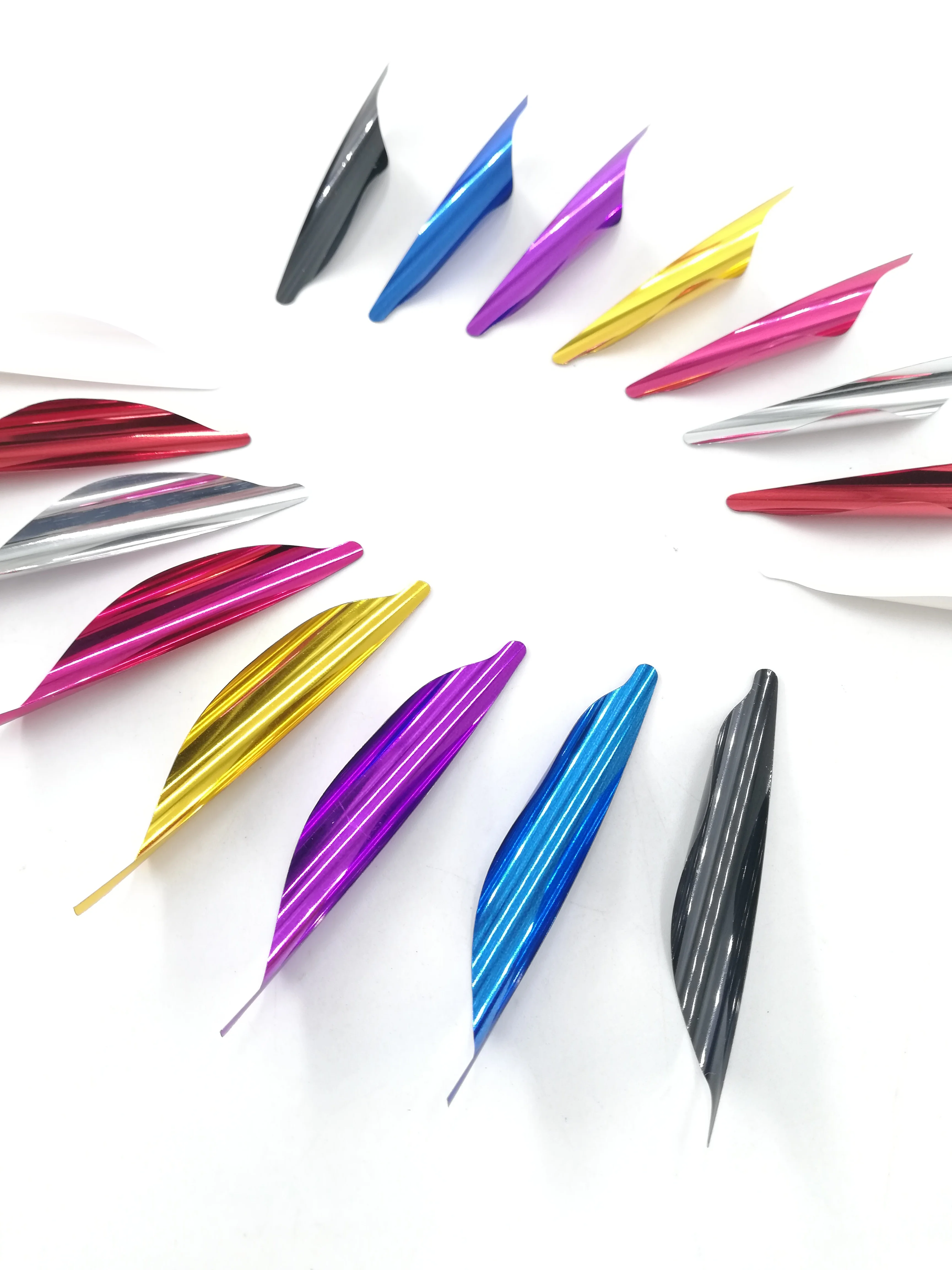 

50pc 1.8inch Archery Spin Vane Spiral Feather Rotary Fletches Right Wing Vanes for Carbon Arrow Bow Hunting Shooting Accessories