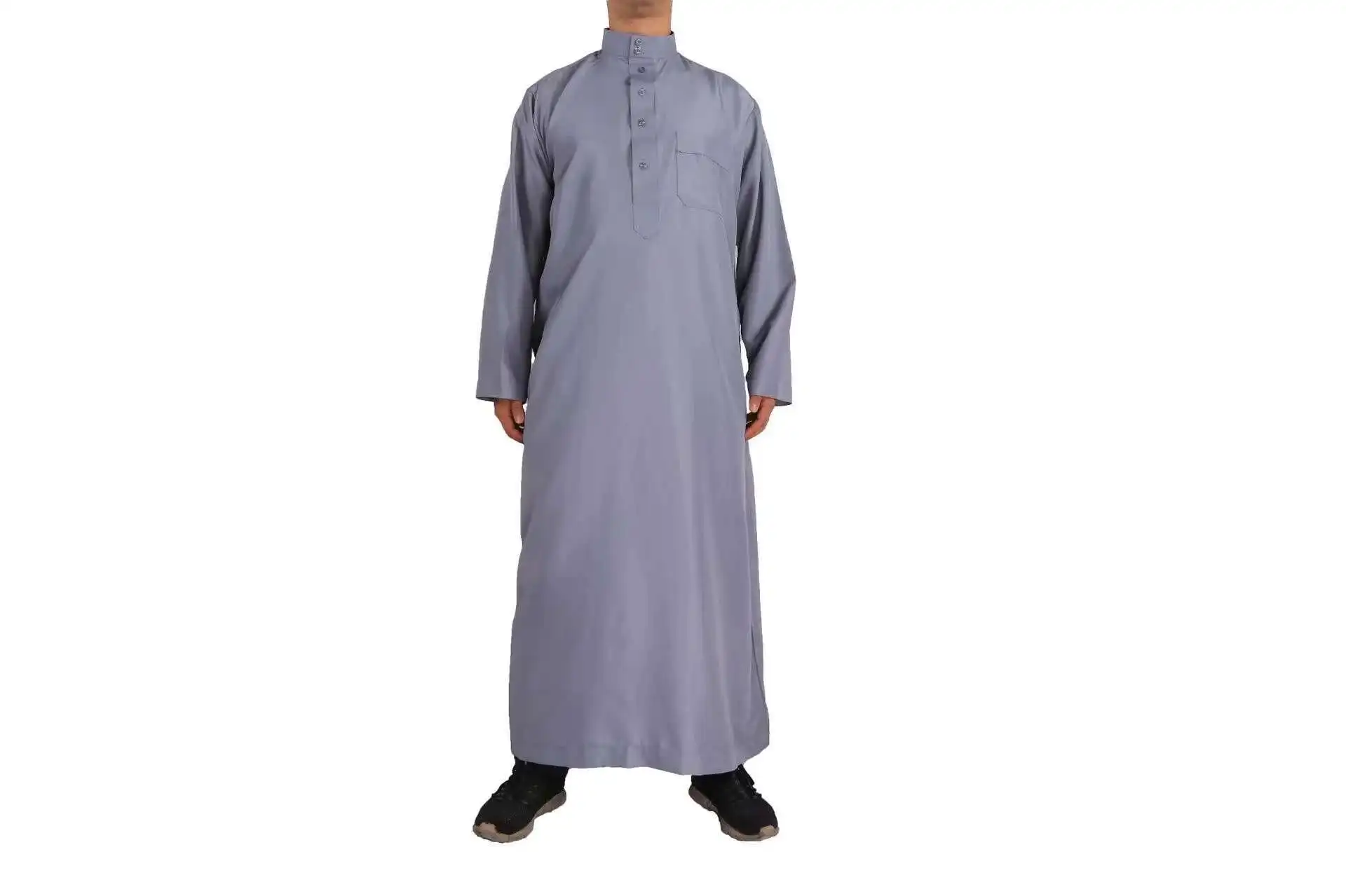 Muslim Islamic Clothing Men's Arab Robe Arab Vintage Long Sleeve Men Thobe Robe Loose Dubai Saudi Arab Kaftan Men Clothing