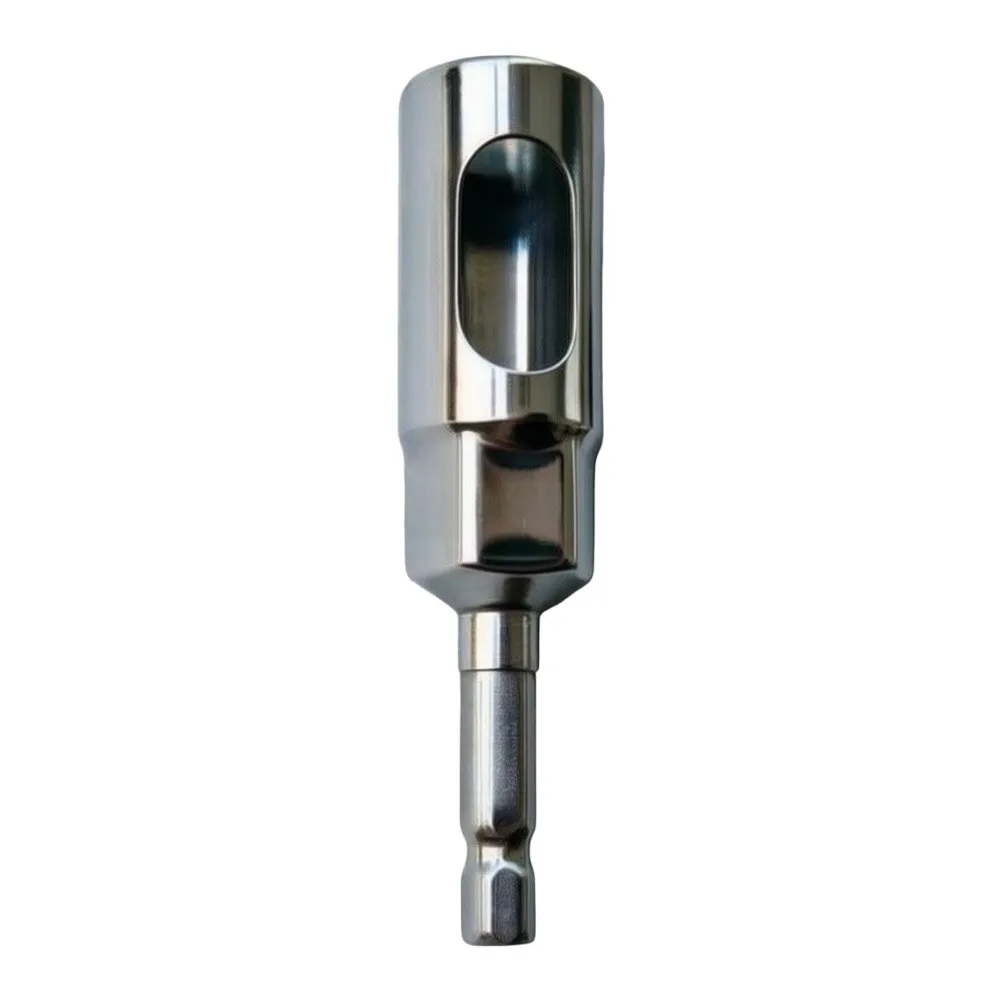 1pc Extended Deep Socket With Open End 1/4 Inch Hex Shank Wrench Socket High Torque Deepened Hexagonal Electric Wrench Socket
