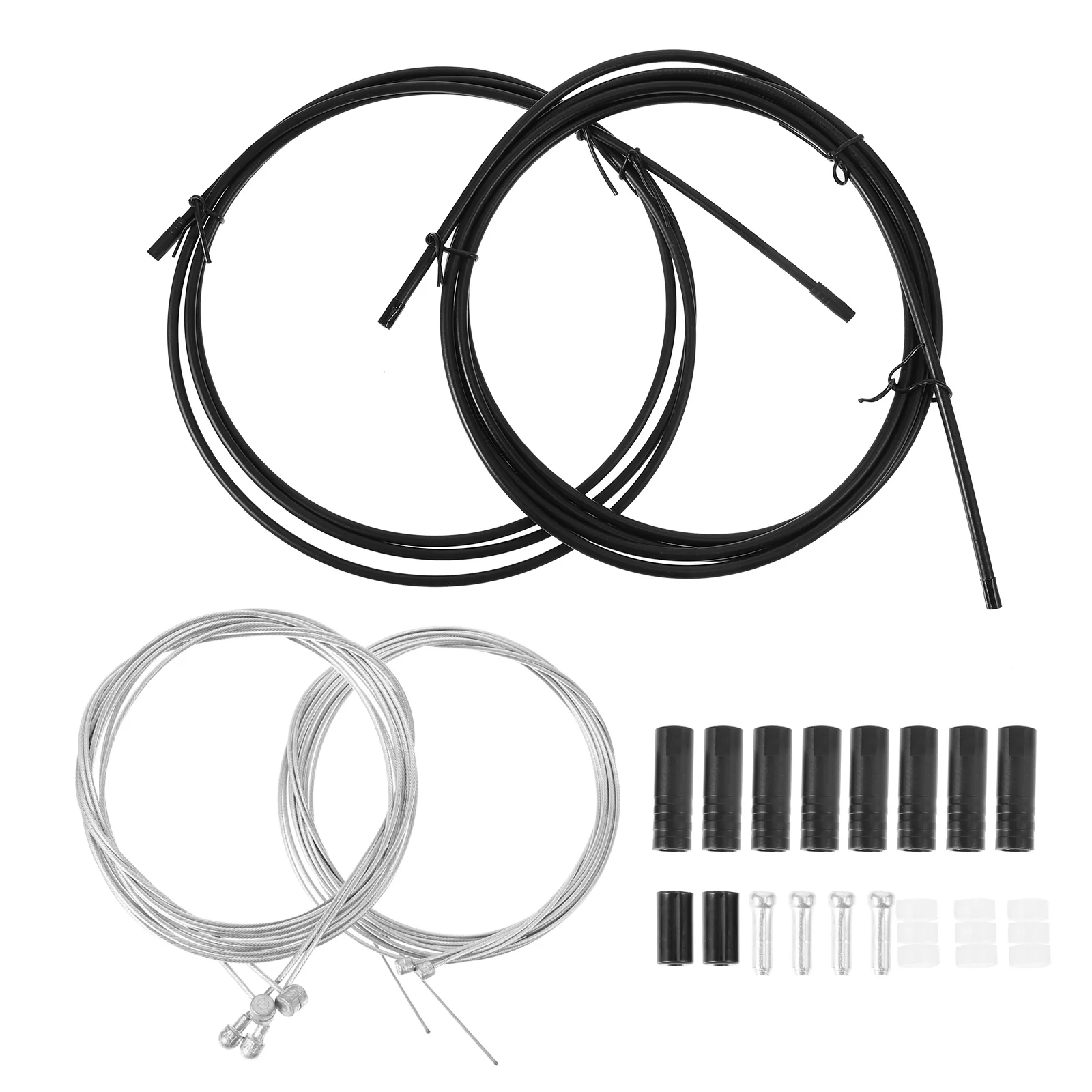 

1 set Replacement Bike Brake Line Cable Set Durable Steel Wire Pvc Coated Mountain Road Bicycle Brake Derailleur