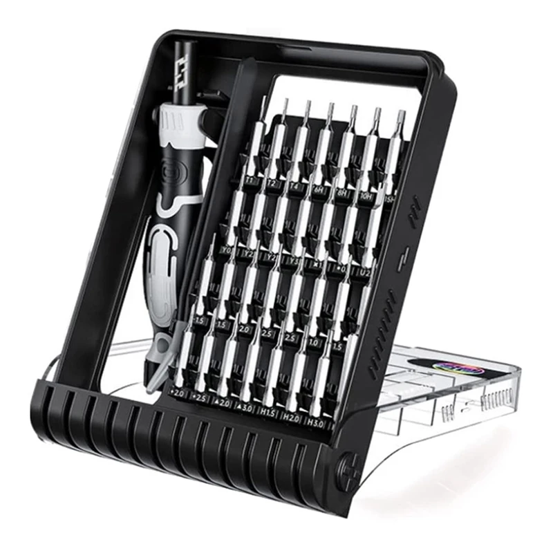 Jeu de tournevis de précision avec pince à épiler, kit d'outils de réparation, téléphone, ordinateur portable, PC, appareil photo, console de jeu, lunettes