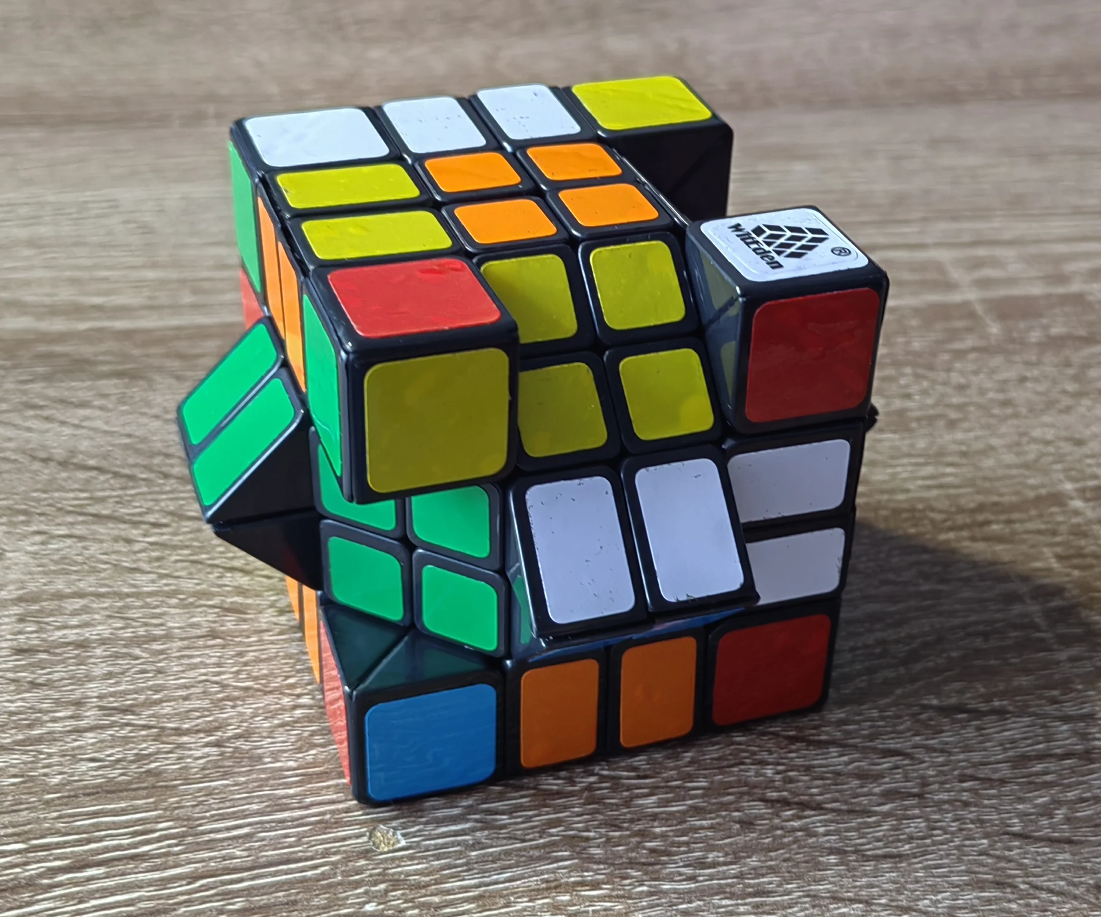 WitEden 4x4x4 Mixup Edge- rebuilt Magic Cube WitEde 444 Sticker Cube Professional Puzzle Toys Children Gift Cubo Magico Puzzle