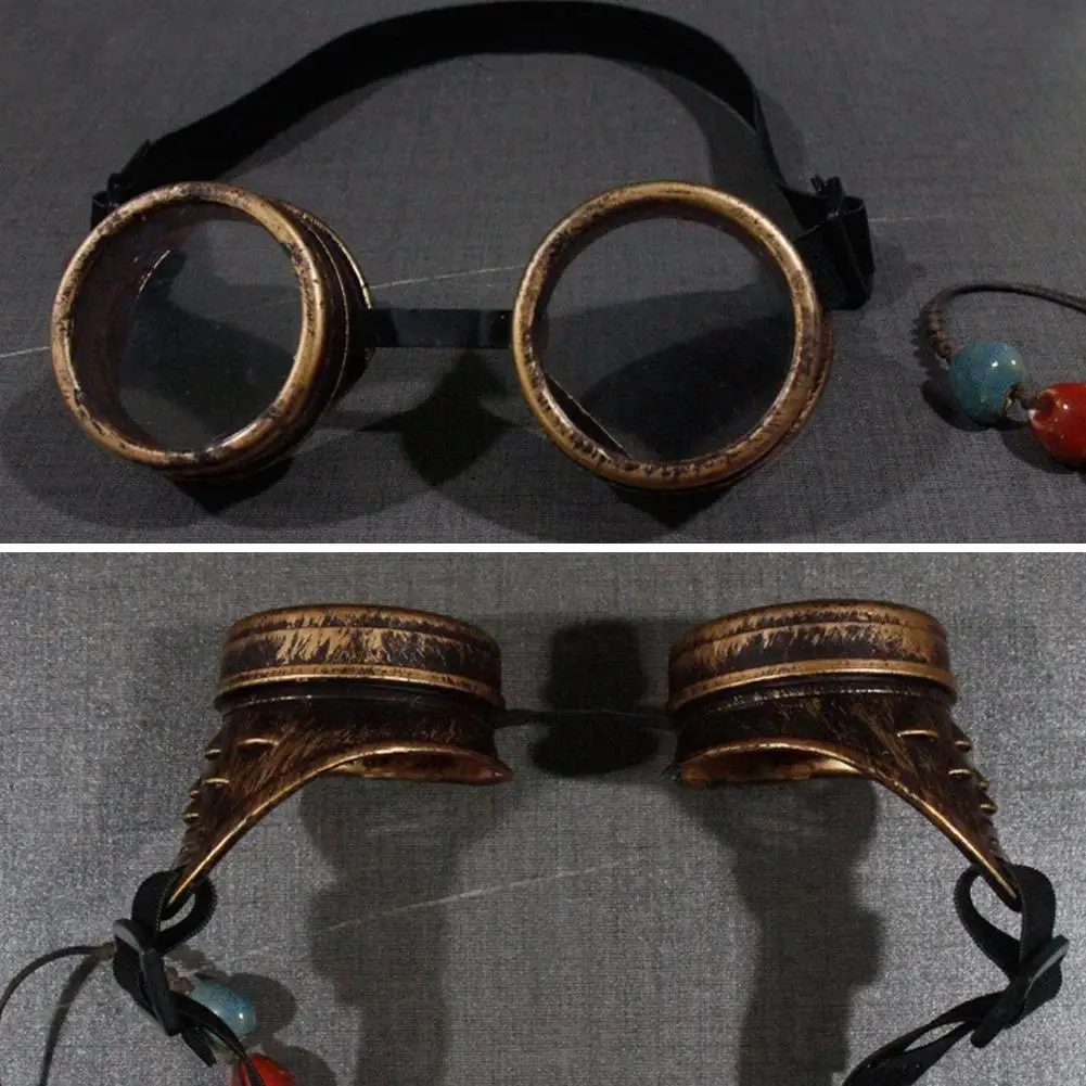 Vintage Style Steampunk Goggles Punk Glasses Party Bar Cosplay Props 6 Styles image 5