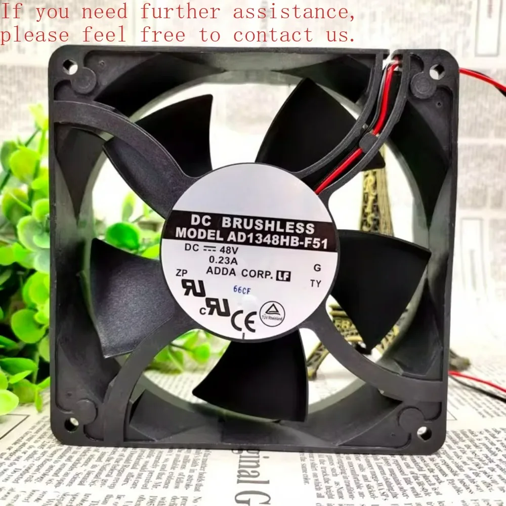 

Для ADDA AD1348HB-F51 48 В 0,23 А 12738 осевой охлаждающий вентилятор 12,7 см