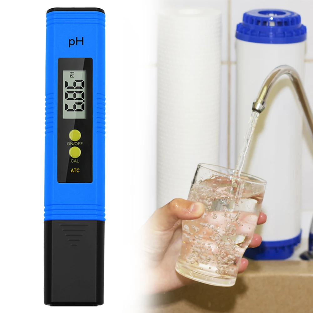 Digital PH Tester Pen 0.01 High Accuracy Water Quality Test Monitor Water PH Tester for Household Drinking Pool and Aquarium