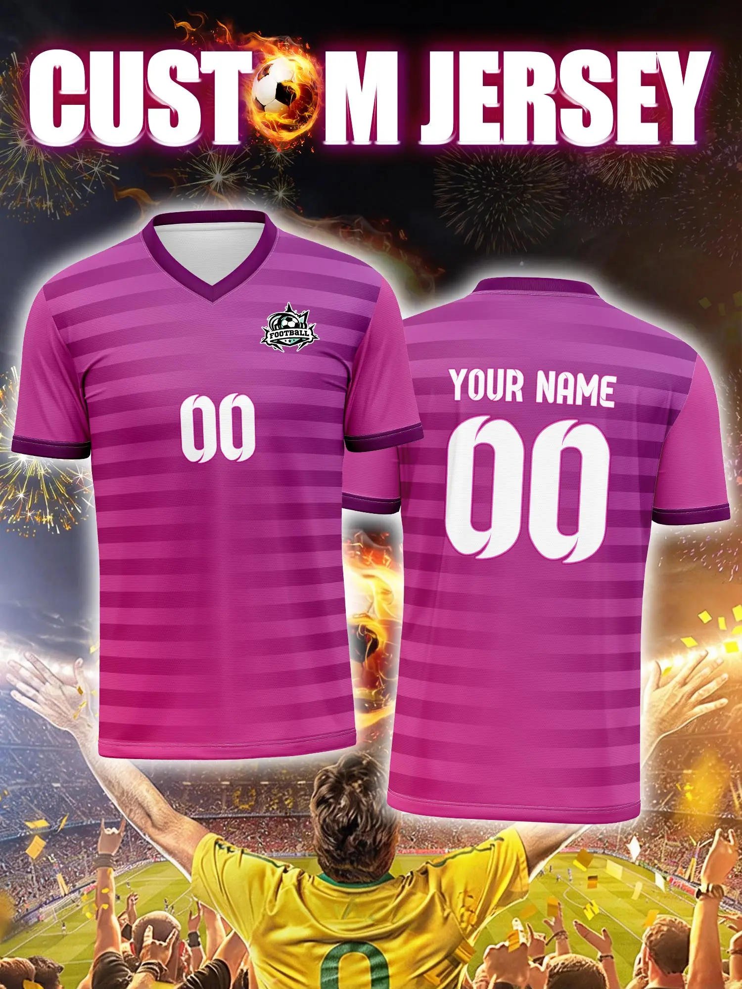 

Футбольная форма на заказ с индивидуальным изображением, номером и именем, полная сублимационная печать, униформа для команды или клуба.