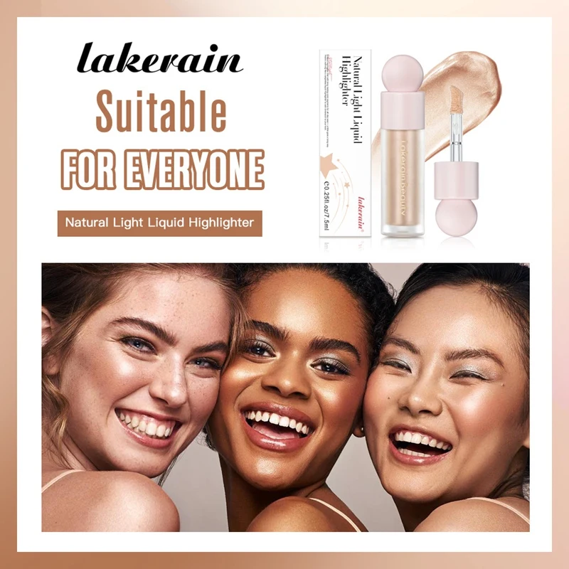 Lakerain Face Liquid Highlighter Shimmer multiforme Cosmetic Pen Face Blush evidenziatore professionale cosmetici per il trucco del corpo