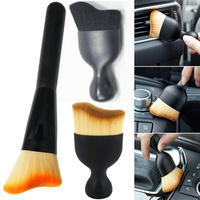 Car Interior Cleaning Brush Keyboard Air Conditioner Camera Thick Soft Fur Clean Brushes with Cover Crevice Dust Detailing Tools