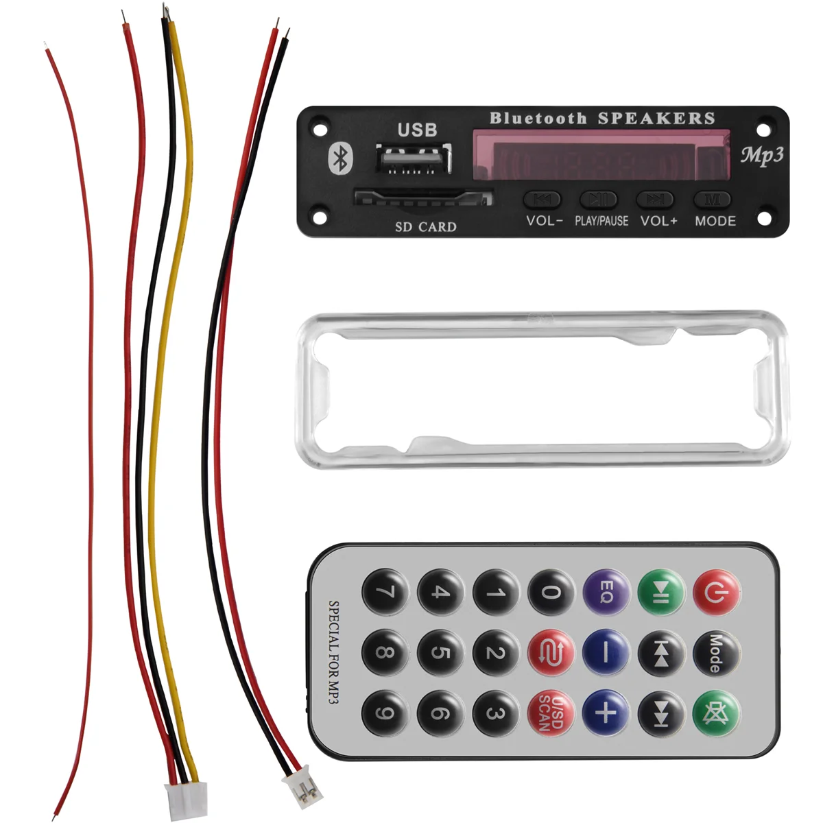 Dc 5V/12V Bluetooth 5.0 Audio Decoder Board Audio Module Usb Aux Sd Fm Radio Lossless Mp3/Wma/Wav/Flac/Ape Decoder Board