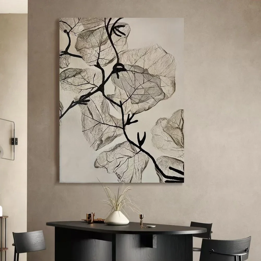 Original Hand-Painted Liangmu Minimalist Misty Style Decorative Painting