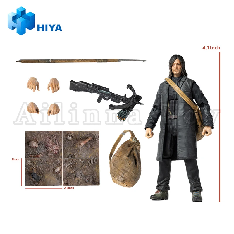 [Pre-Order]HIYA 1/18 4inch Action Figure Exquisite Mini Series The Walking Dead Daryl Dixon Daryl Anime For Gift Free Shipping