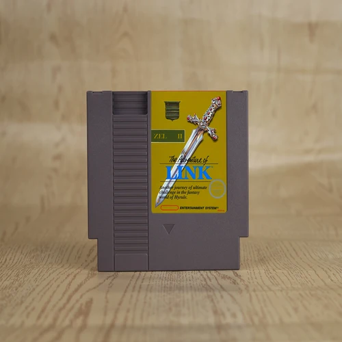 Tarjeta de juego The Adventure of Link Part II RPG para cartucho de videojuego de consola NES de 72 pines y 8 bits