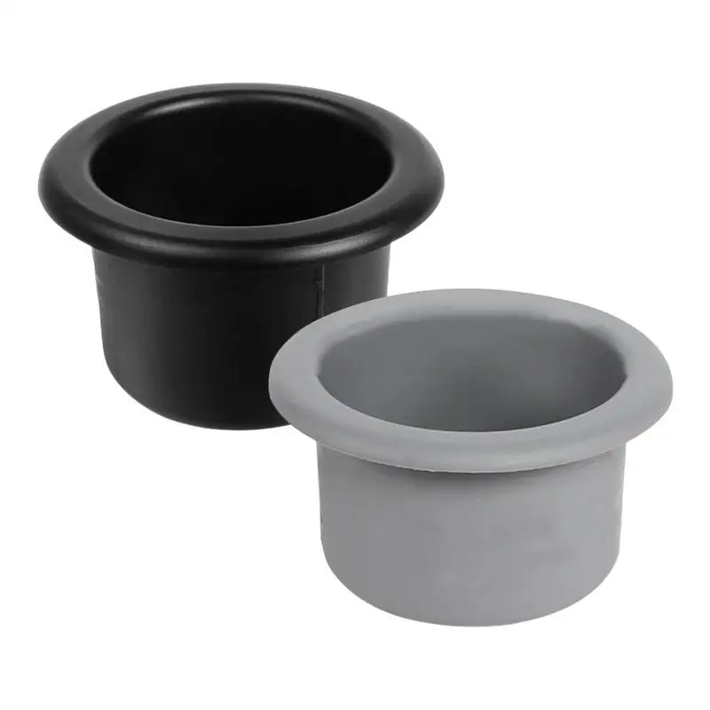 72-79mm Car Cup Holder Rack Plastic Black Plastic Cup Water Drink Holder Recessed For RV Car Marine Boat Trailer Car Accessories