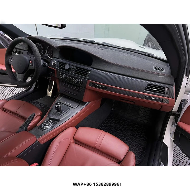 Dashboard Cover in alcantara for  M3 E90 E92 2008 -2013 Shade Cushion Pad Carpets Car Accessories Upholstery Kit Modification