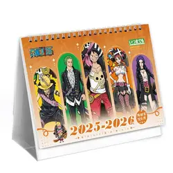 Double-Year ONE PIECE Calendar 2025-2026 with New Characters and Monthly Planner