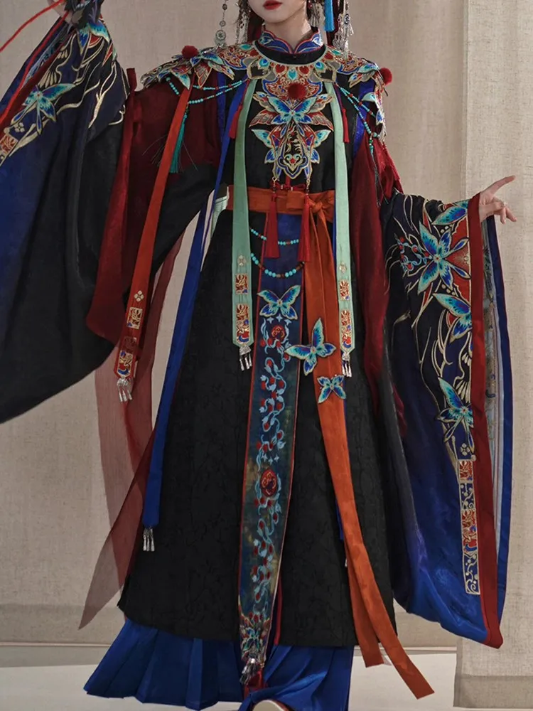 

Halloween heavy embroidery shoulder opera wind Xianqi Hanfu set