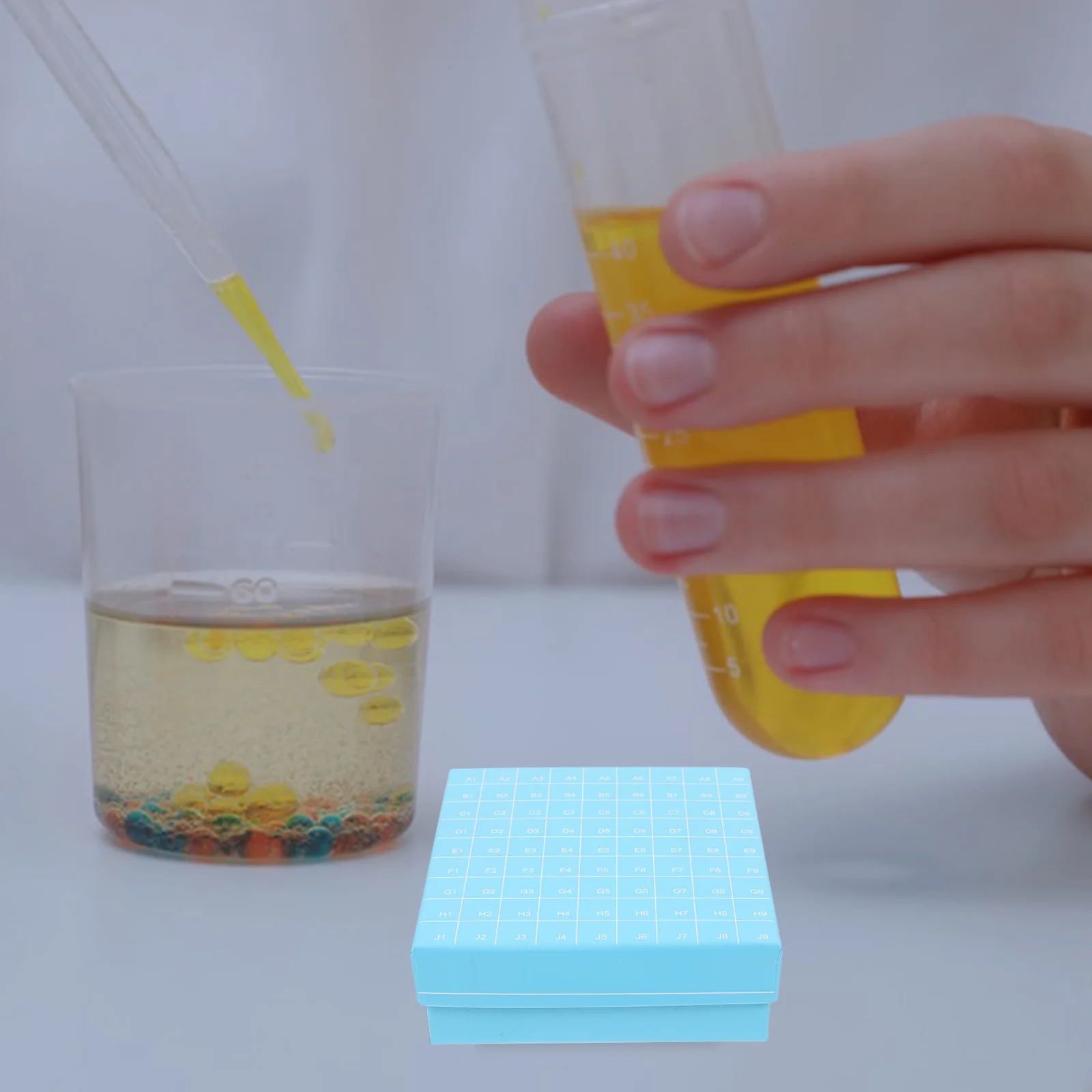 Tube Box Container Cryobox Paper Microcentrifuge Holder Test Tubes Storage