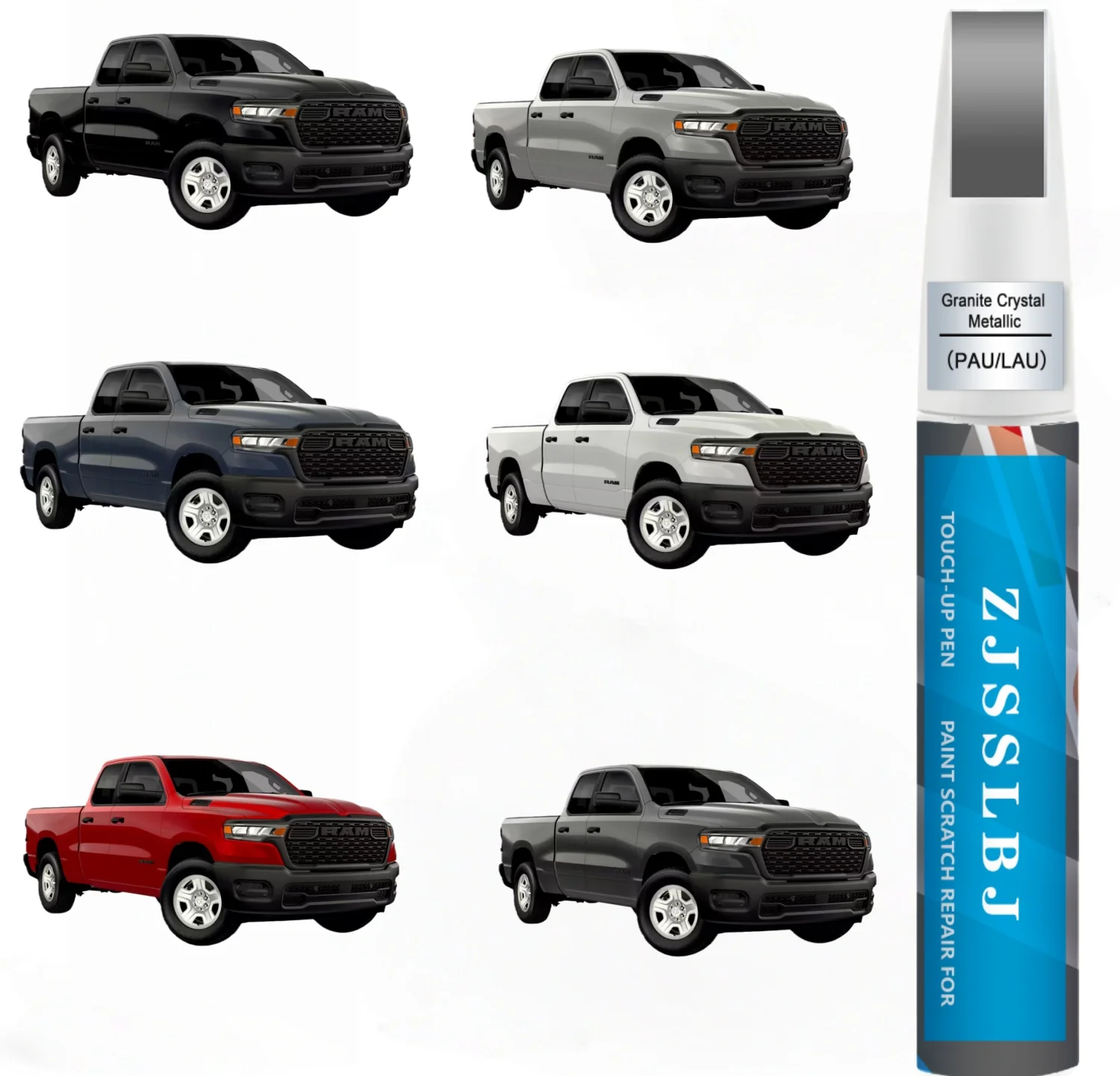 for Dodge Ram Touch Up Paint Kit[2K Clear Coat Included],Exact Color Match Touch Up Paint for Chip and Scratch Repair