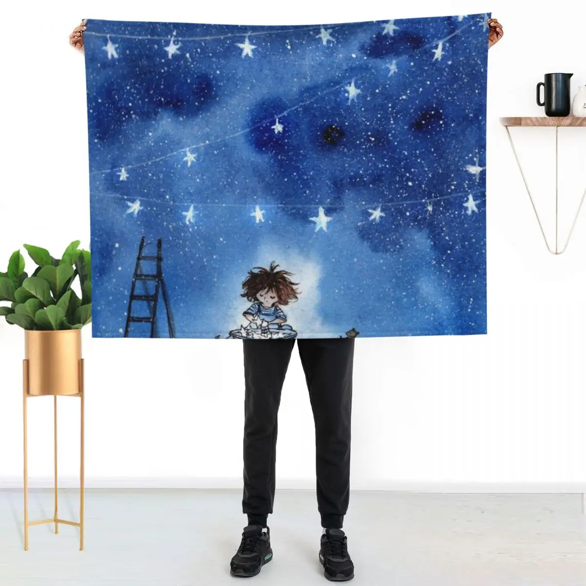 

Washing Up Throw Blanket Air Conditioner Soft Blanket for Office Home