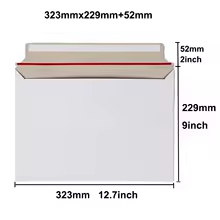 323mmx229mm 25Pcs White Rigid Mailers Stay flat envelopes Peel and Seal for Shipping Photos Prints Paperboard Envelope Mailers - AliExpress 