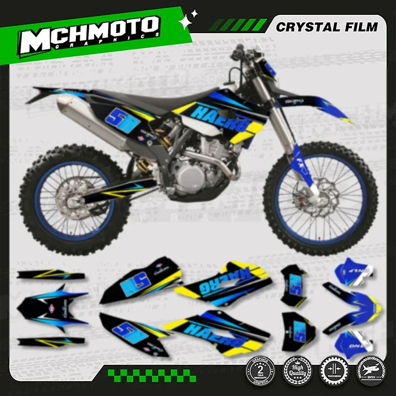 

MCHMFG мотоциклетные графические наклейки, наборы наклеек, фон на заказ для HUSABERG 13-14 2013 2014 FE TE 007